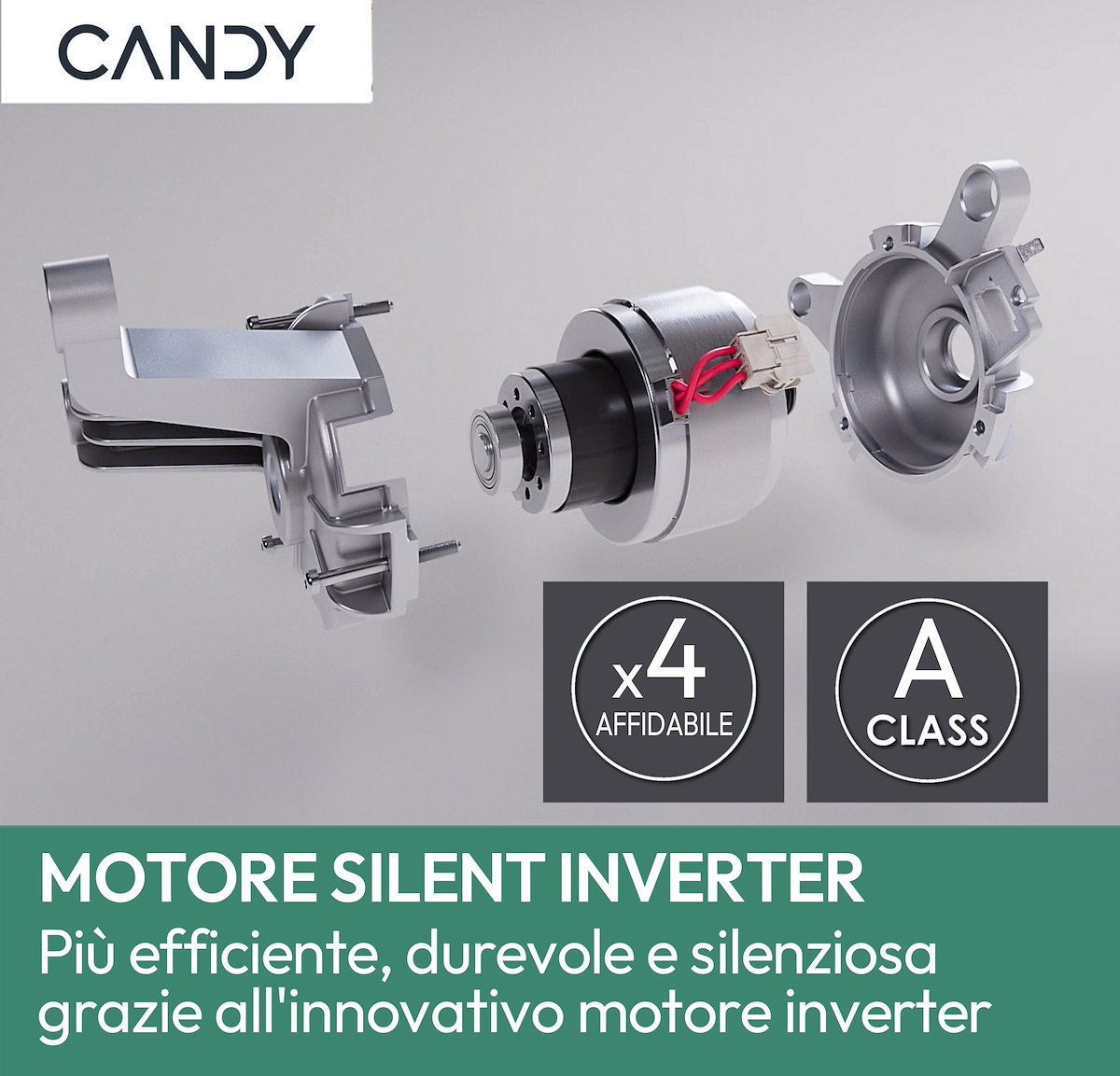 CANDY EY27S7S lavatrice slim 7kg 1200giri A-15% - immagine 4
