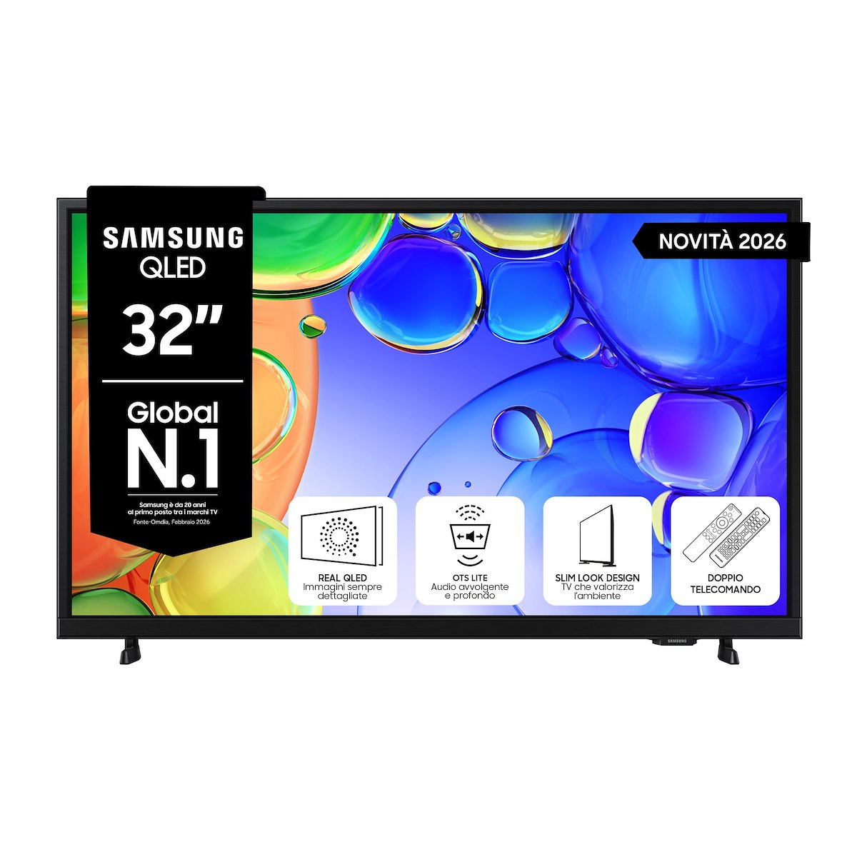 SAMSUNG QE32Q5FAAUXZT TV QLED 32 FHD Smart Tizen DVBT2/S2