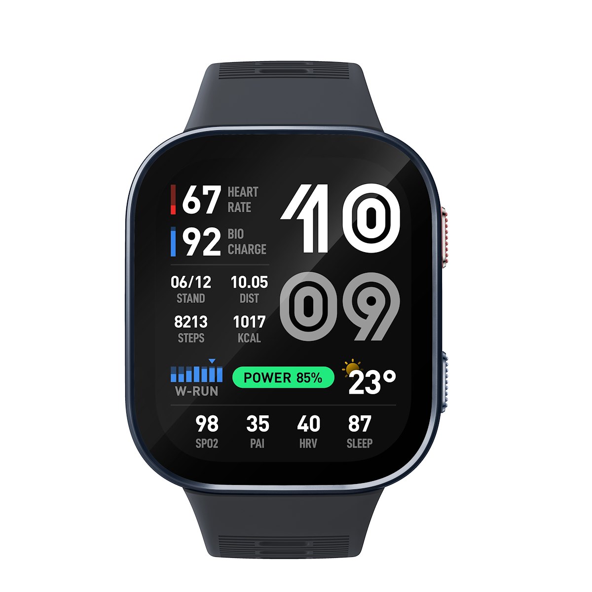 AMAZFIT BIPMAXDARKBLUE 2.07" AMOLED BT HR GPS 5ATM - immagine 3