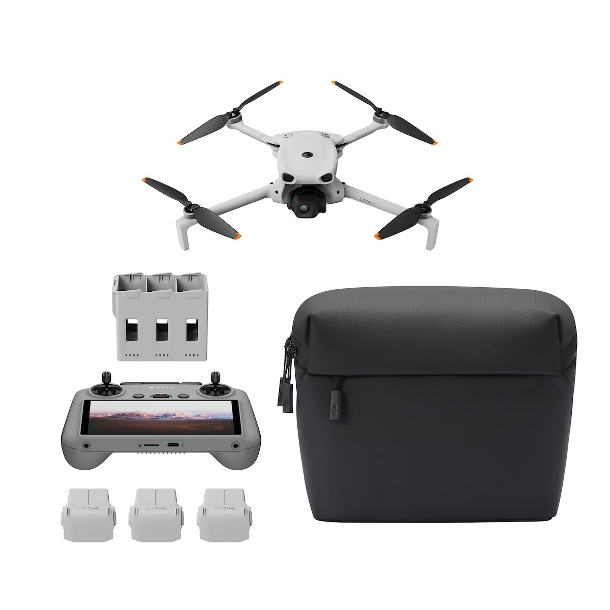 DJI LITOX1FLYMORECOMBORC2 Drone con Fotocamera Live Premium WiFi+RC2+Hub Ricarica