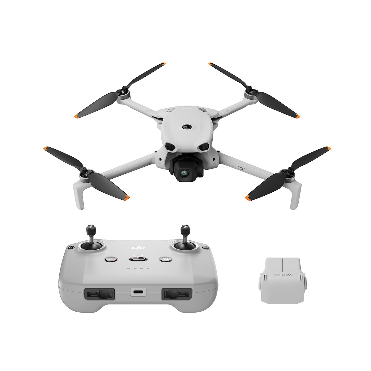 DJI LIito 1 Drone 8K Wi-Fi con Fotocamera e Radiocomando RCN3 Grigio