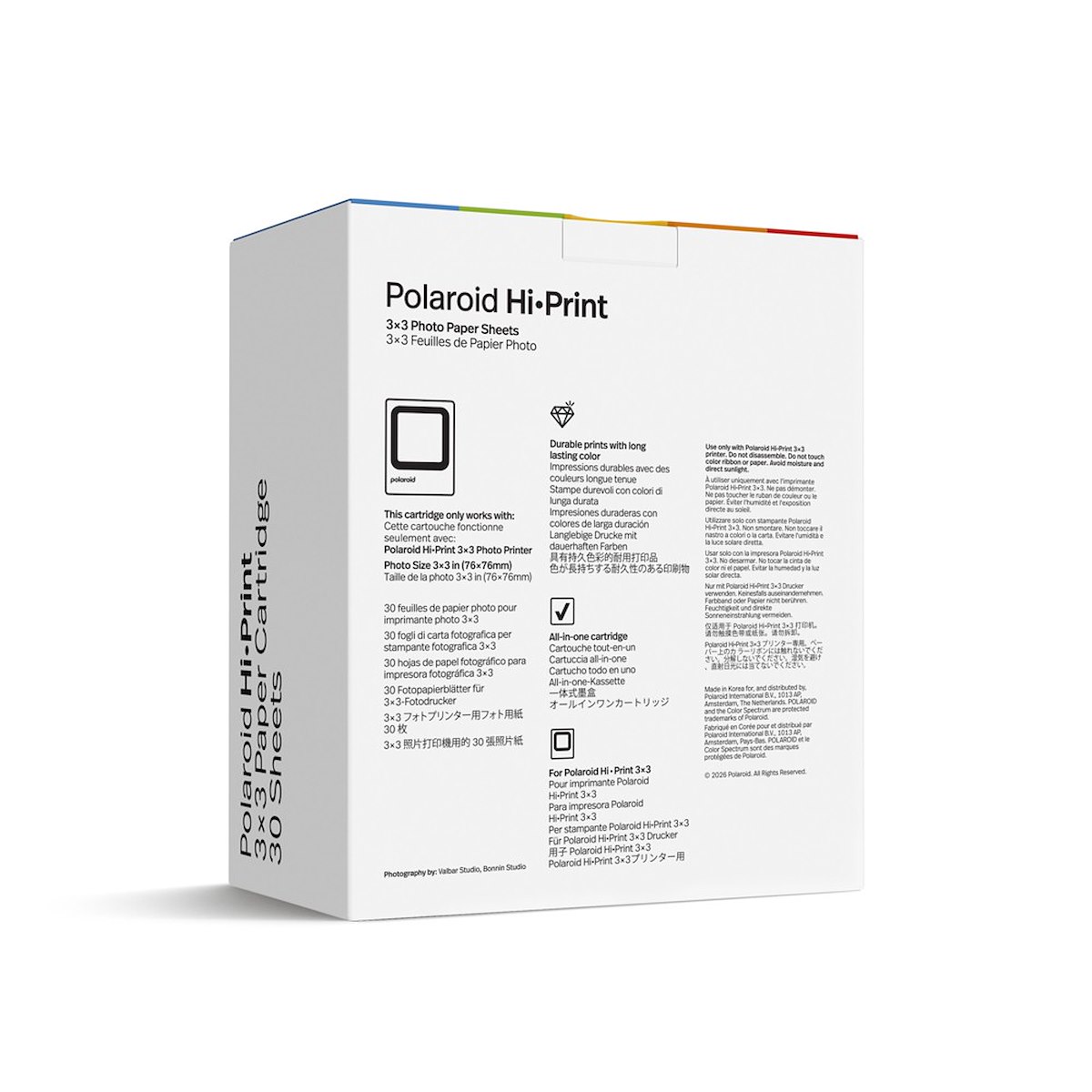 POLAROID PZ6646 Cartuccia Carta Fotografica Hi Print 3x3 30 Fogli - immagine 3