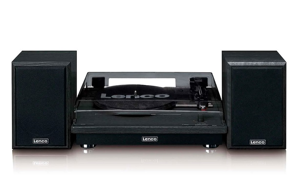 LENCO LS100BK Giradischi Bluetooth 20W con Diffusori Nero - immagine 2