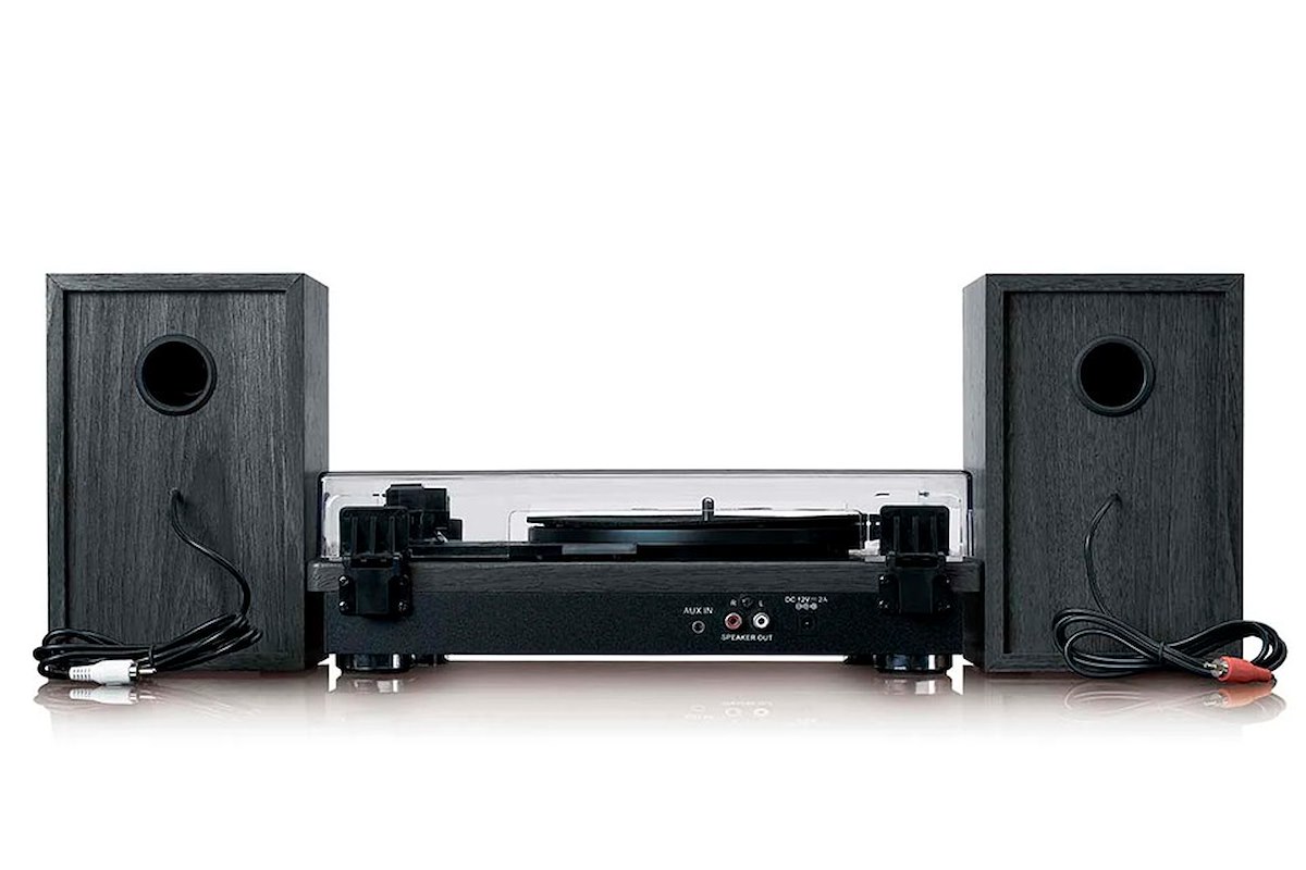 LENCO LS100BK Giradischi Bluetooth 20W con Diffusori Nero - immagine 3