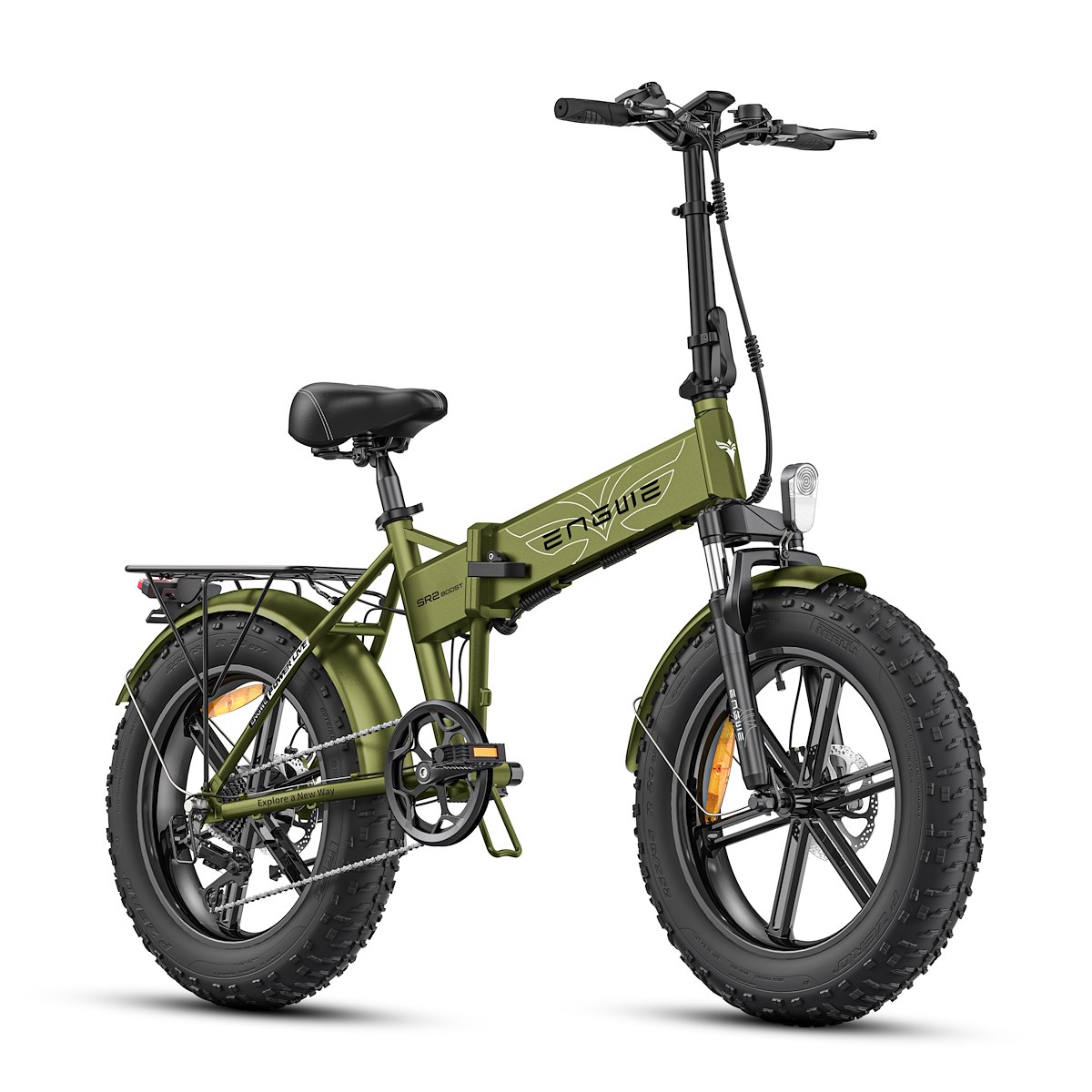 ENGWE SR2GREEN E-Bike Fat 48V 12.8Ah, Ruote 20", Autonomia 90km