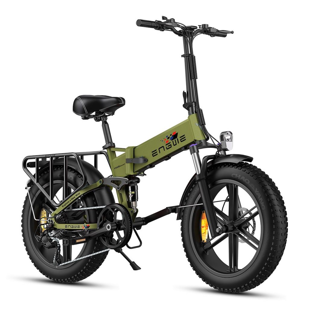 ENGWE MX8GREEN E-Bike Fat 48V 12.8Ah, Ruote 20", Autonomia 90km