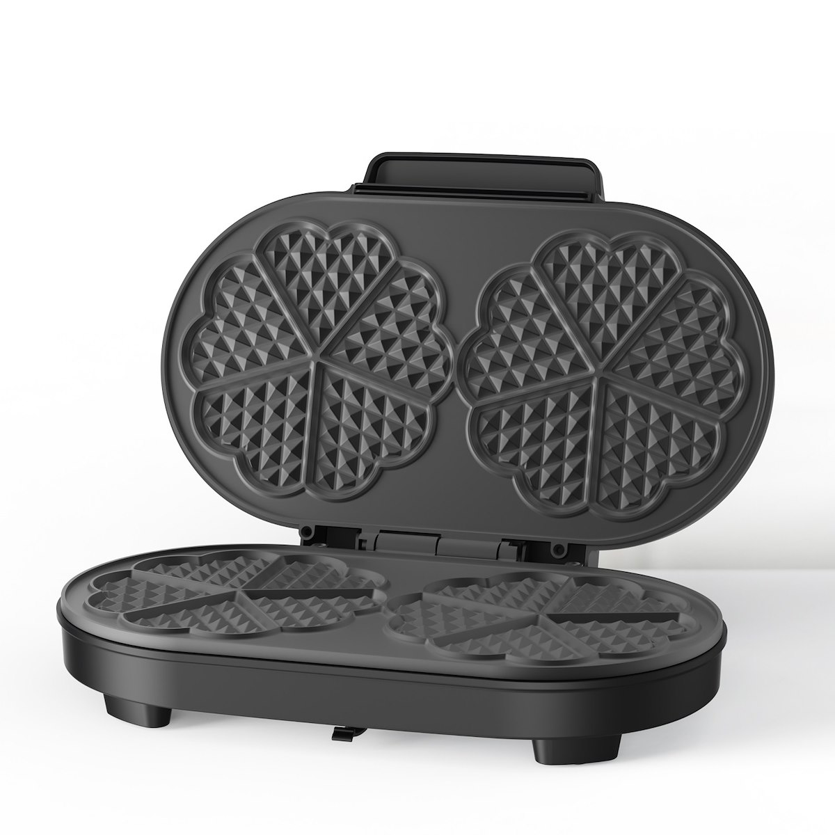 BLACK+DECKER BXFC3200E Macchina Waffle Antiaderente 1400W Inox - immagine 2
