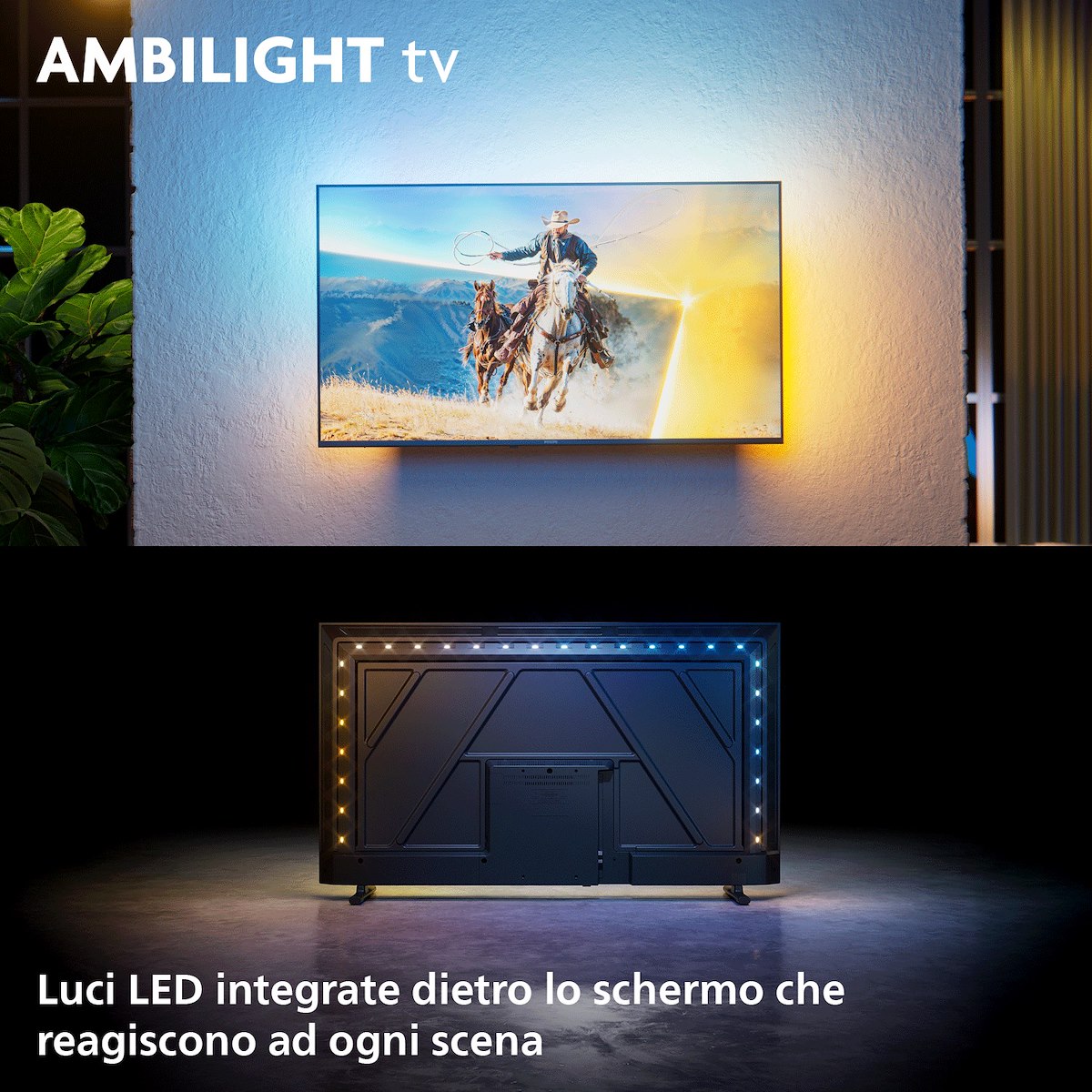 PHILIPS 32PQS6901 TV QLED 32 FHD Smart DVB-T2/S2 Ambilight Titan - immagine 2