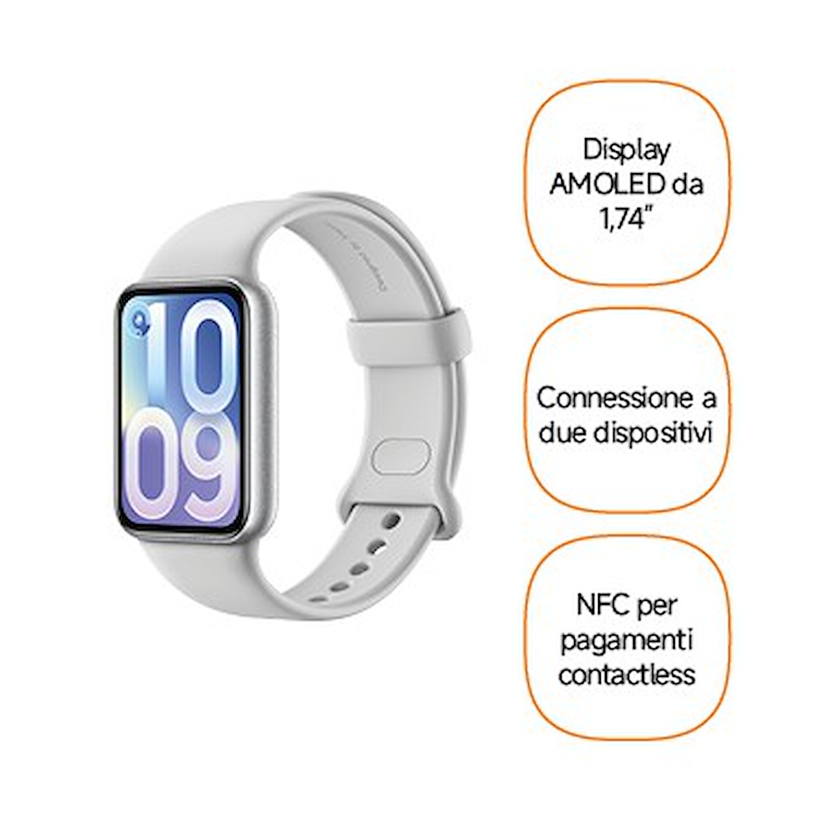 XIAOMI BHR095BGL Smart Band 10 Pro NFC Glacier Silver