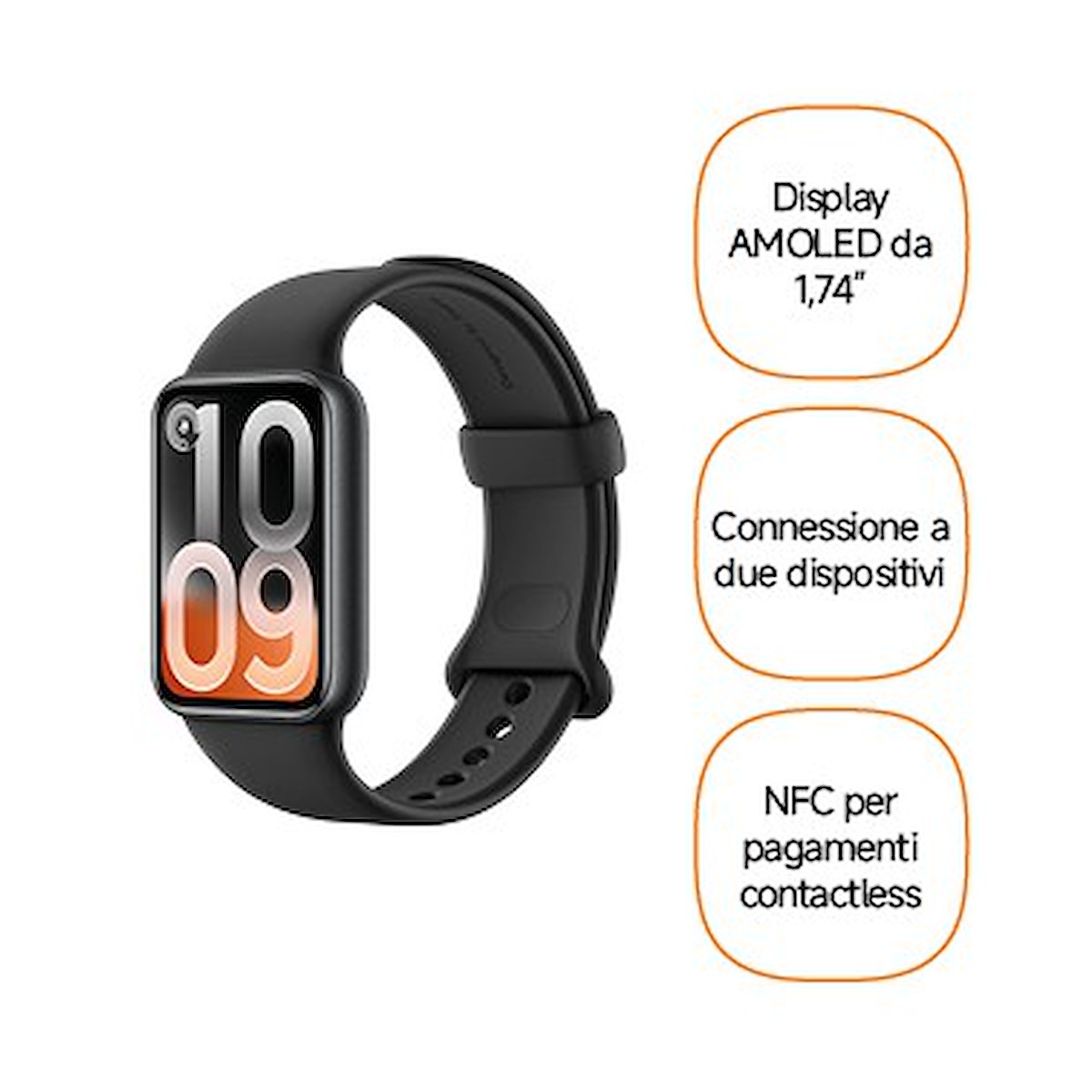 XIAOMI BHR0959GL Smart Band 10 Pro NFC Midnight Black