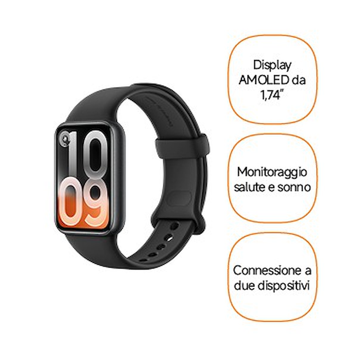 XIAOMI BHR08W9GL Smart Band 10 Pro Midnight Black