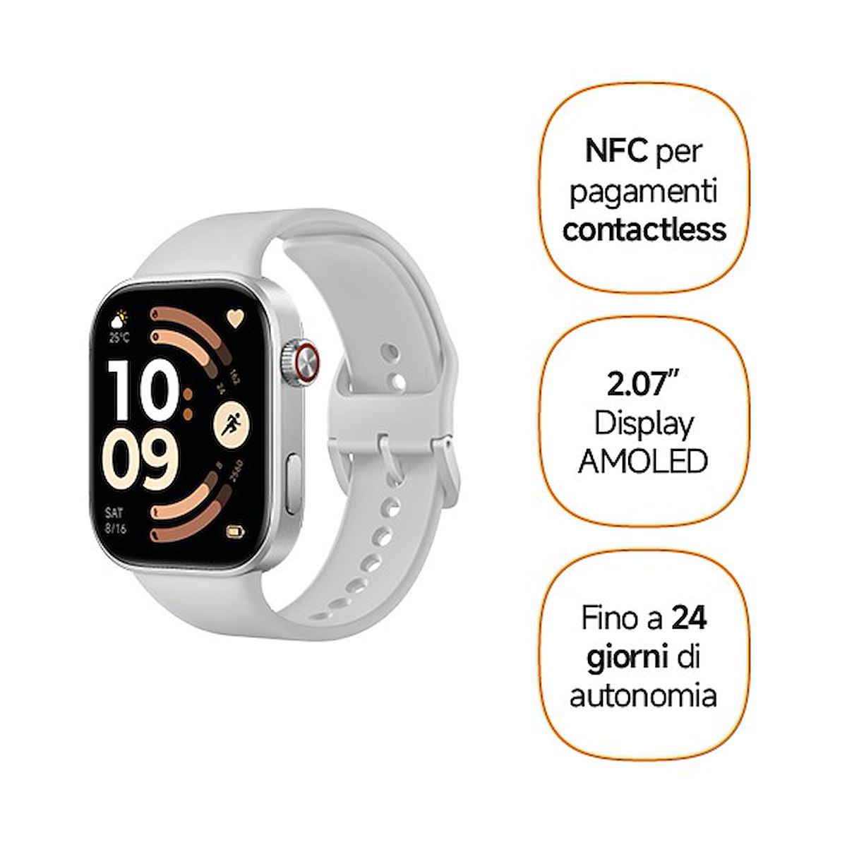 XIAOMI BHR0955GL Redmi Watch 2 Lite NFC Silver Gray