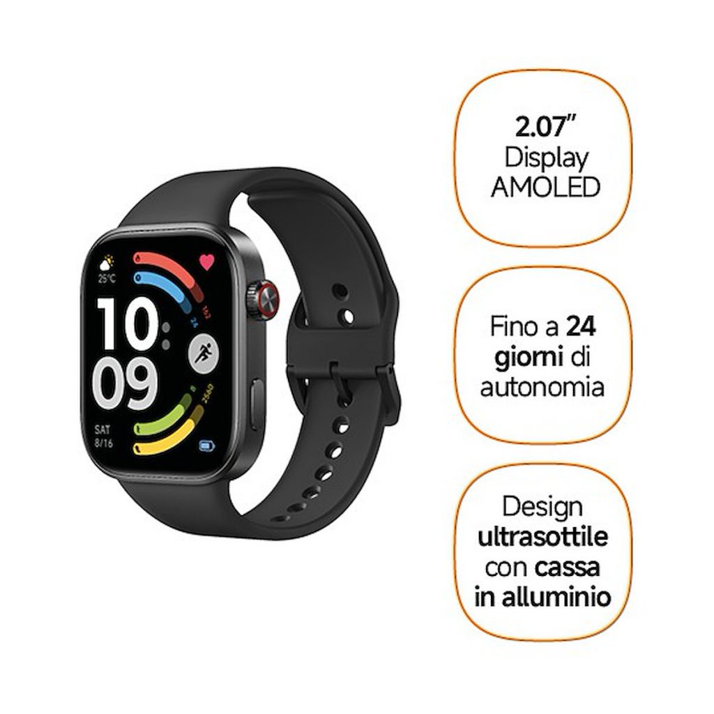 XIAOMI Redmi Watch 6 Obsidian Black Smartwatch 2.07 Pollici