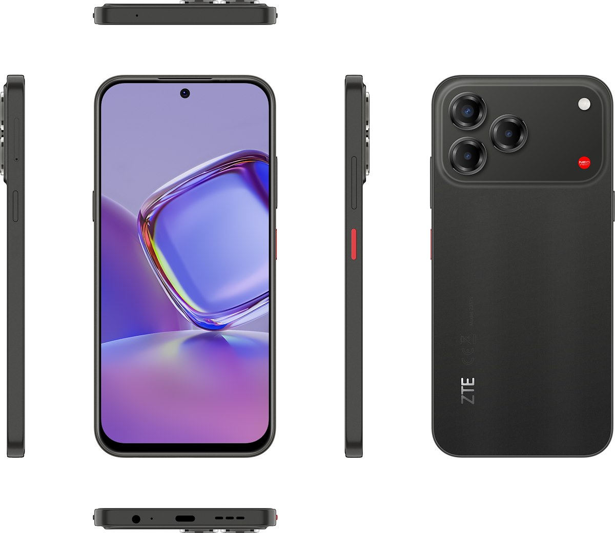 ZTE V80VITAMIDNIGHTBLACK Smartphone 6.75 Pollici HD+ 256GB Fotocamera 50MP Nero - immagine 2