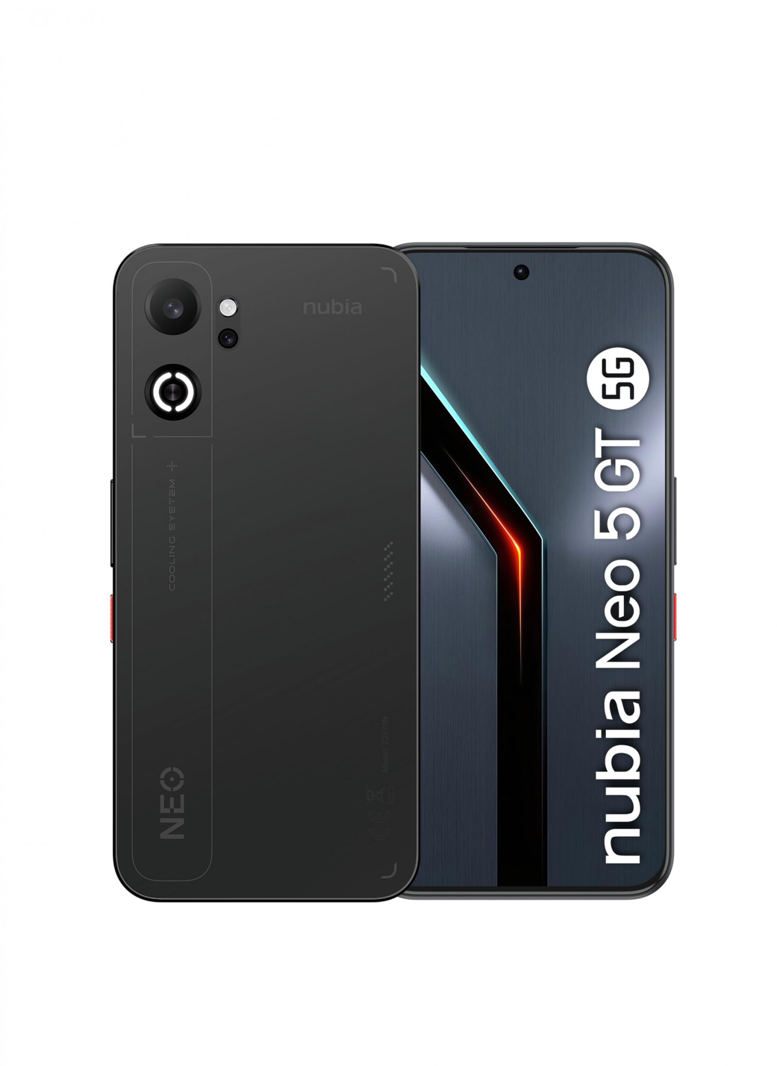 ZTE NUBIANEO5GT5GBLACK Smartphone Display 68 15K 8GB RAM 256GB 50MP 5G Nero