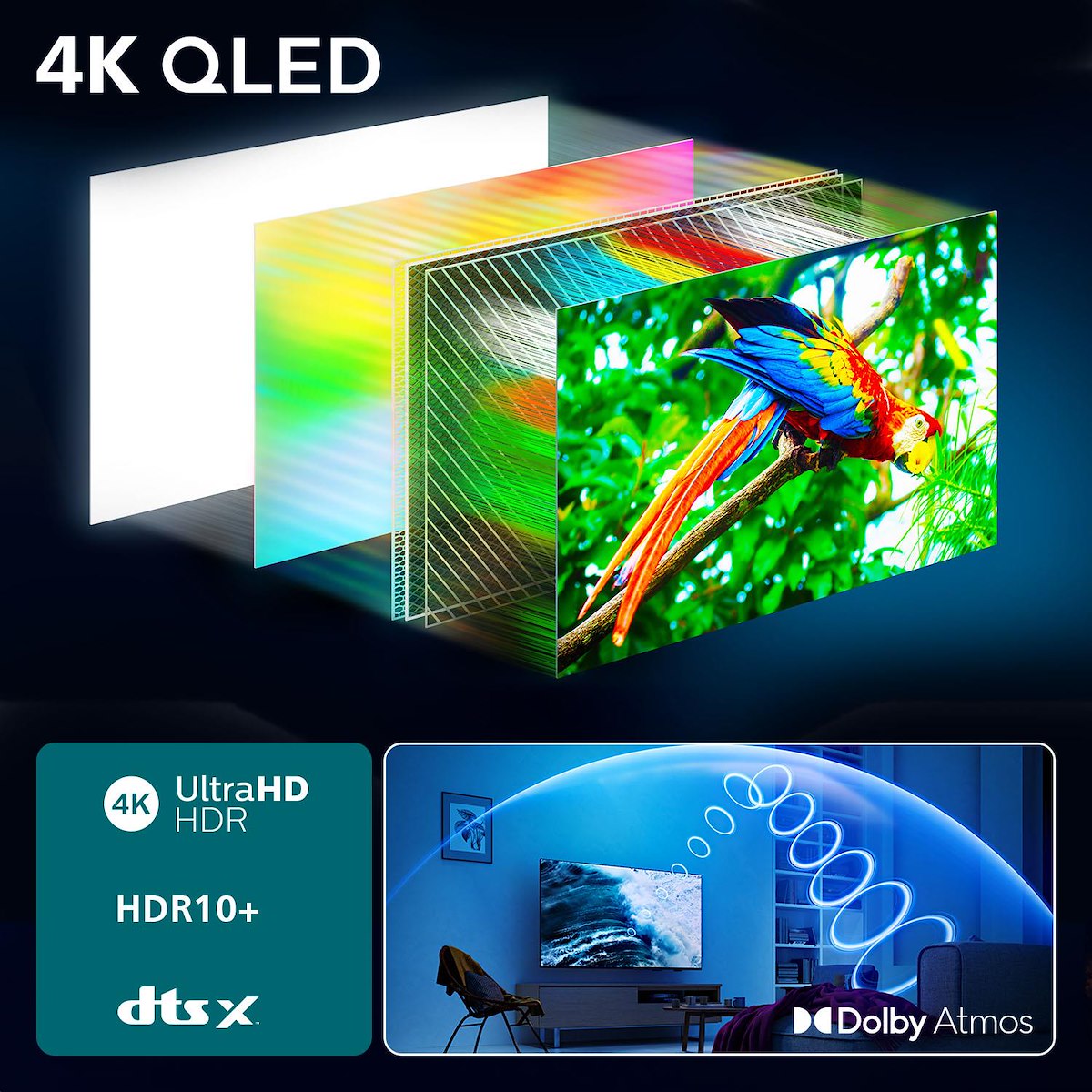 PHILIPS 43PUS7810 Smart TV LED 43 Pollici 4K UHD DVB T2 S2 Titan - immagine 4