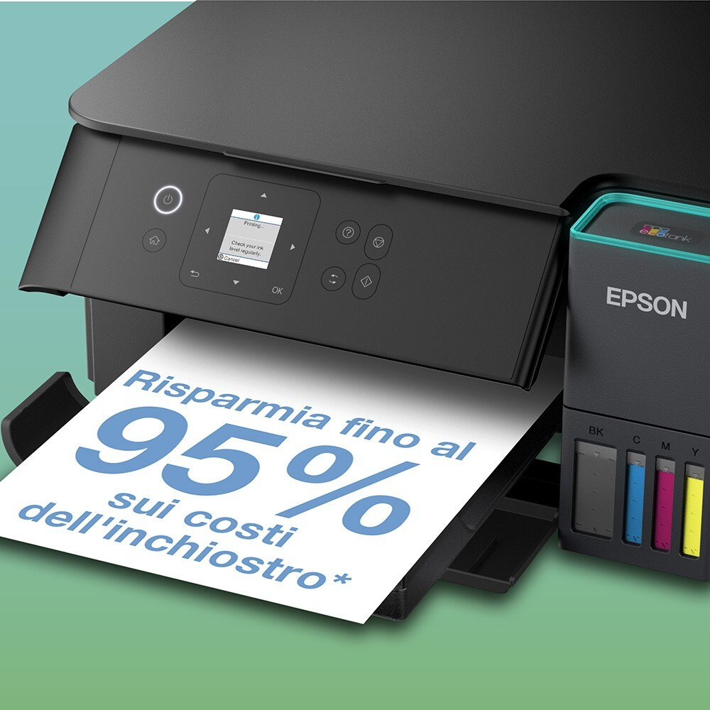 Epson Eco Tank ET2951 Stampante Multifunzione Inkjet Wi-Fi 4 Serbatoi Inchiostro - immagine 5