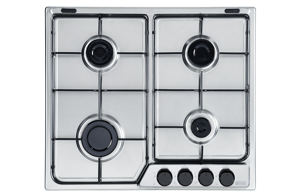 De Longhi FFA46ASV Piano Cottura 60 CM 4 Fuochi con Griglie Smaltate