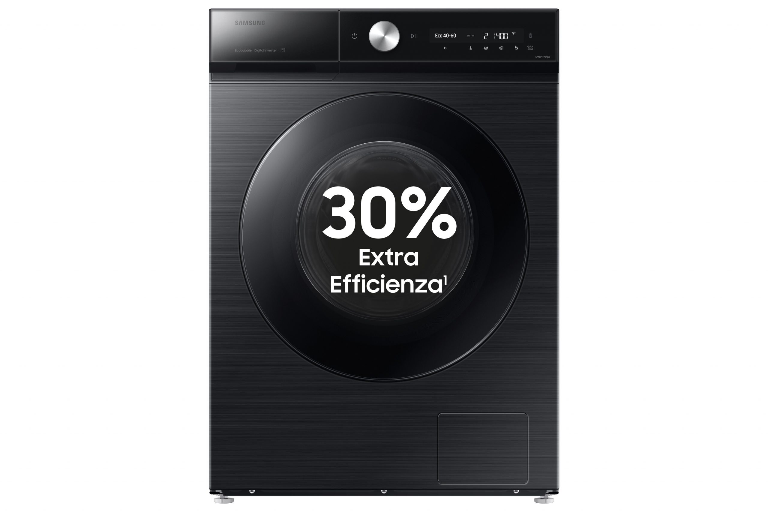SAMSUNG WW90DB8U95GBU3 Lav Frontale 9KG 1400 Inverter Vapore WiFi Nera