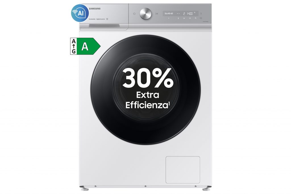 SAMSUNG WW90DB8U95GHU3 Lavatrice 9KG 1400GIRI Cl A Inverter Vapore Wifi