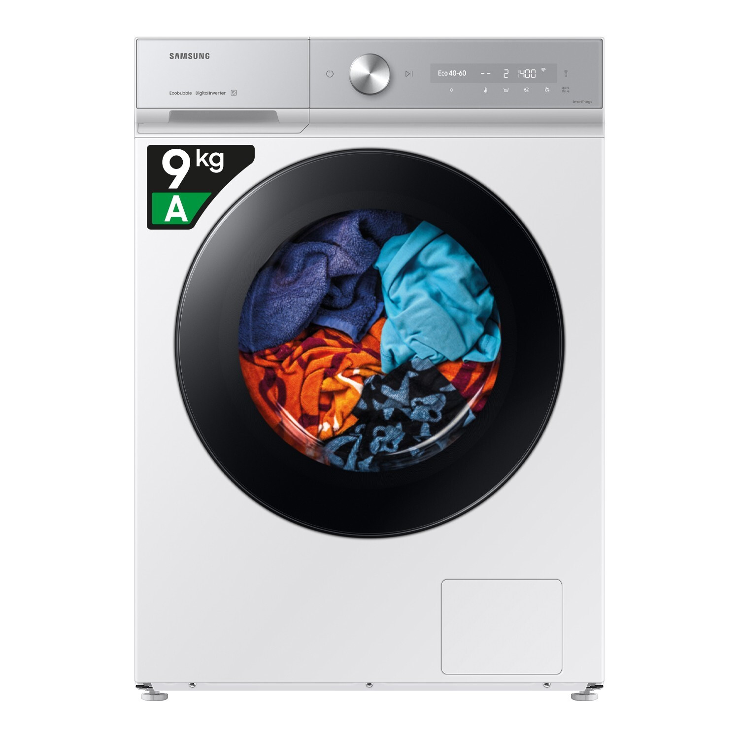 SAMSUNG WW90DB8U95GHU3 Lavatrice 9KG 1400GIRI Cl A Inverter Vapore Wifi - immagine 2