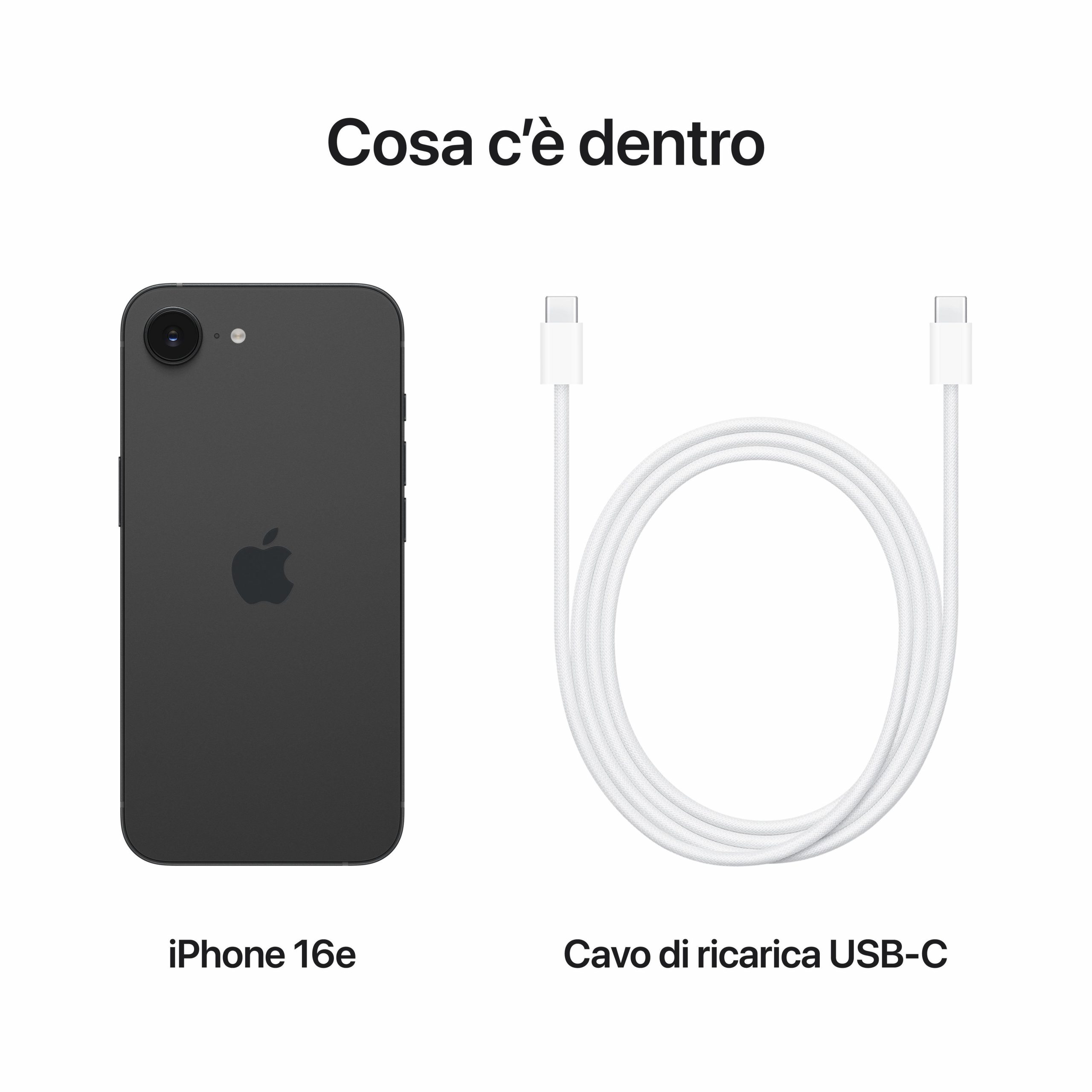 Tim Iphone 16E 128GB Nero IPHONE 16E TIM BLACK Smartphone - immagine 3