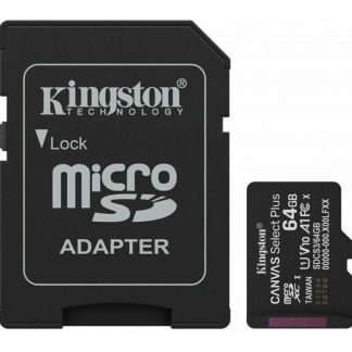 KINGSTON SDCS364GB Memoria Micro SDXC 64GB V10 A1 Con Adattatore