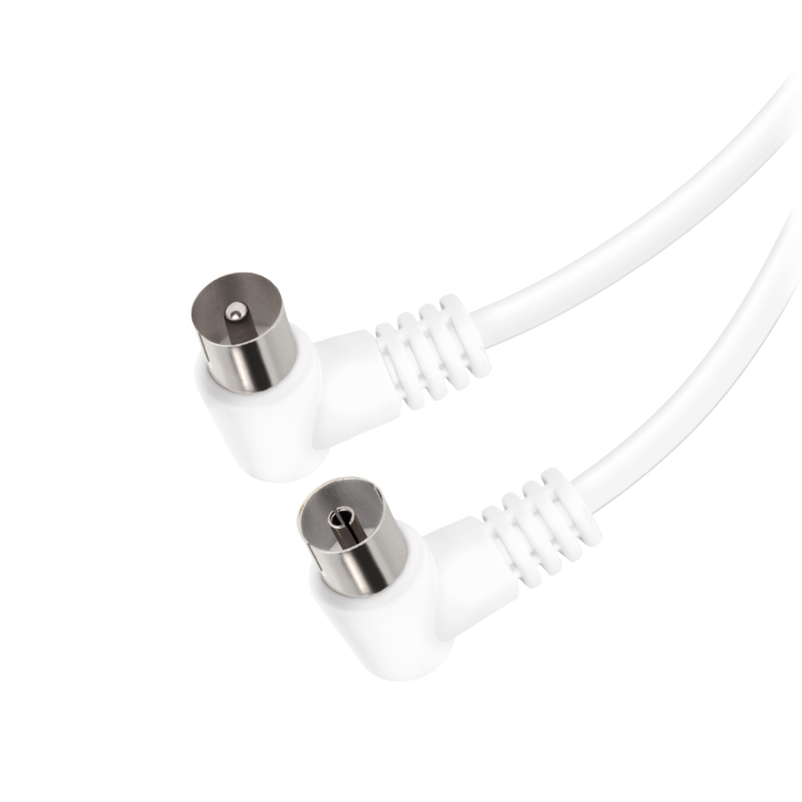 VIVANCO VVANCABMF15090W Cavo Coassiale Antenna M-F 1 5M 90DB Angolo Bianco - immagine 2