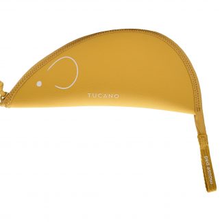 Tucano BTOPOMPWMY Mouse Wireless Con Custodia Tappetino Per Mouse Giallo