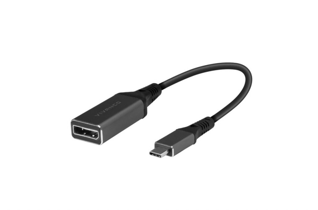Vivanco VNITADDPITC Adattatore USB C Displayport M F 0 1M Nero