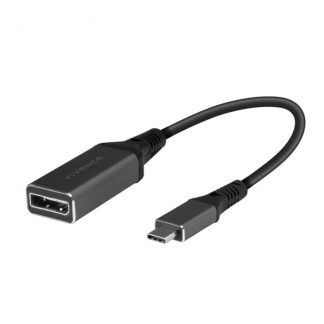 Vivanco VNITADDPITC Adattatore USB C Displayport M F 0 1M Nero