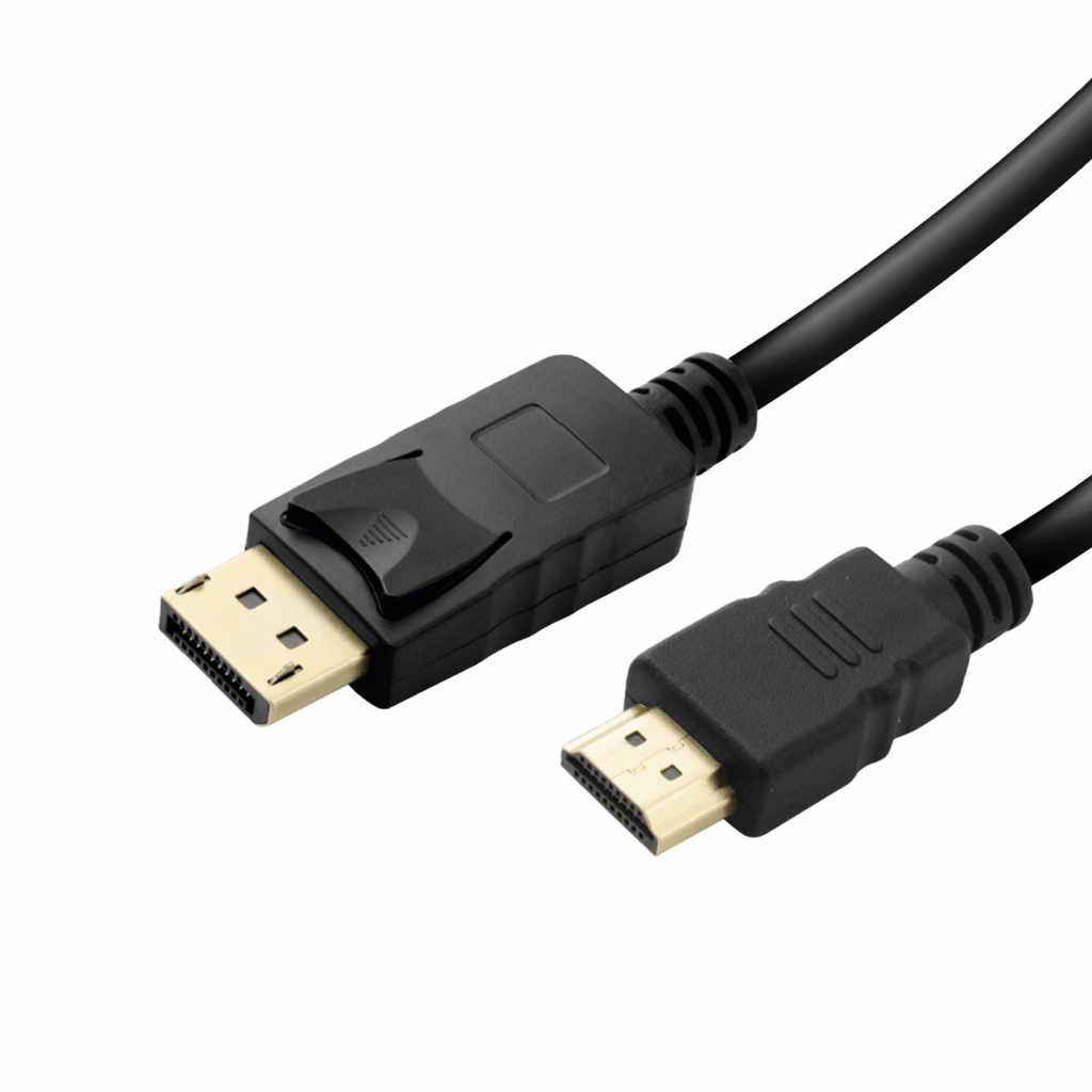 Vivanco VVITHDMIDPORT18GK Cavo DisplayPort HDMI M M Oro 1 8M Nero