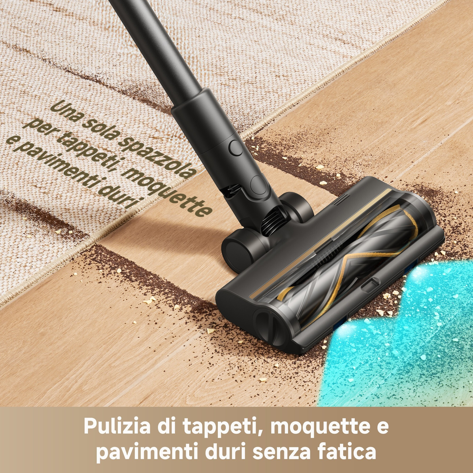 Dreame R20SE Scopa Ricaricabile Senza Sacco 0 6LT 150AW HEPA Celestect - immagine 2