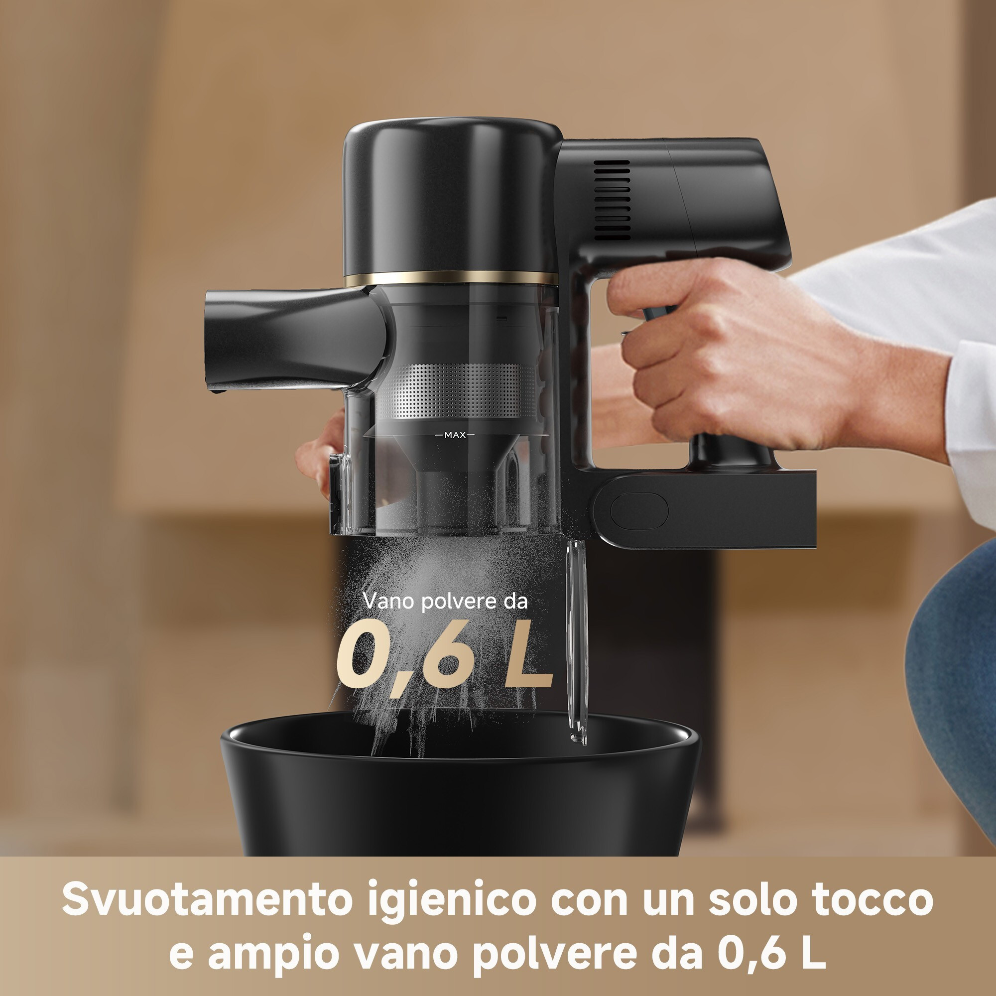 Dreame R20SE Scopa Ricaricabile Senza Sacco 0 6LT 150AW HEPA Celestect - immagine 5