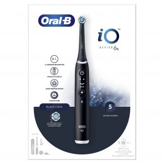 Oral-B IO6SBLACK Spazzolino Elettrico Con Supporto Testine Smart Black