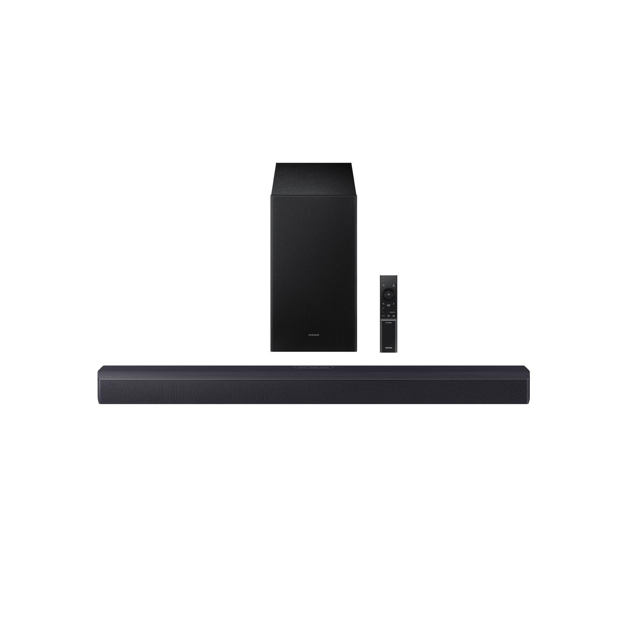 SAMSUNG HWB450F SOUND BAR 2 1 USB HDMI CON SUBWOOFER WLSS BT NERO - immagine 2