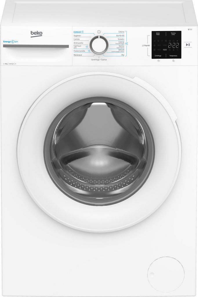 Beko BMWU3821W Lavatrice Frontale 8 Kg 1200 Giri Classe A Inverter Vapore