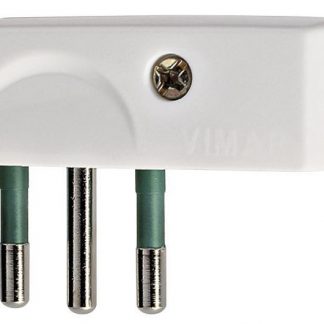 Vimar 00206B Spina 2PT 10A SPA11 90 Gradi Bianco