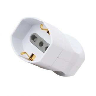 GBC 22021350 Presa Rete Bipasso-Schuko Bianco