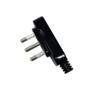 GBC 22022100 Spina Rete Piatta 90gr 16a 250v Nero Spine Prese Elett