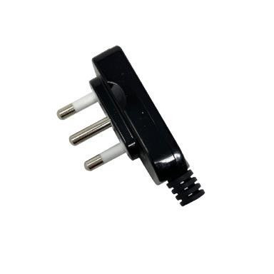 GBC 22022100 Spina Rete Piatta 90gr 16a 250v Nero Spine Prese Elett