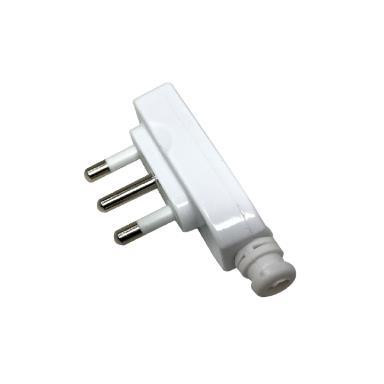 GBC 22022105 Spina Rete Piatta 90 Gradi 16A-250V Bianco