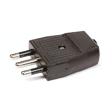 GBC 22022600 Spina Rete 16A 250V Con Terra Nera