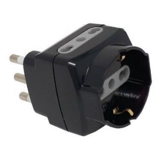 GBC 22022930 Adattatore Spina 16A 1Schuko 2 Spine 16A