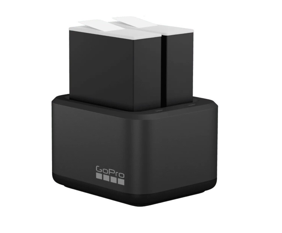 GOPRO ADDBD211VE Caricabatterie Doppio 2 Batterie Enduro Per Hero10 11 12 Black