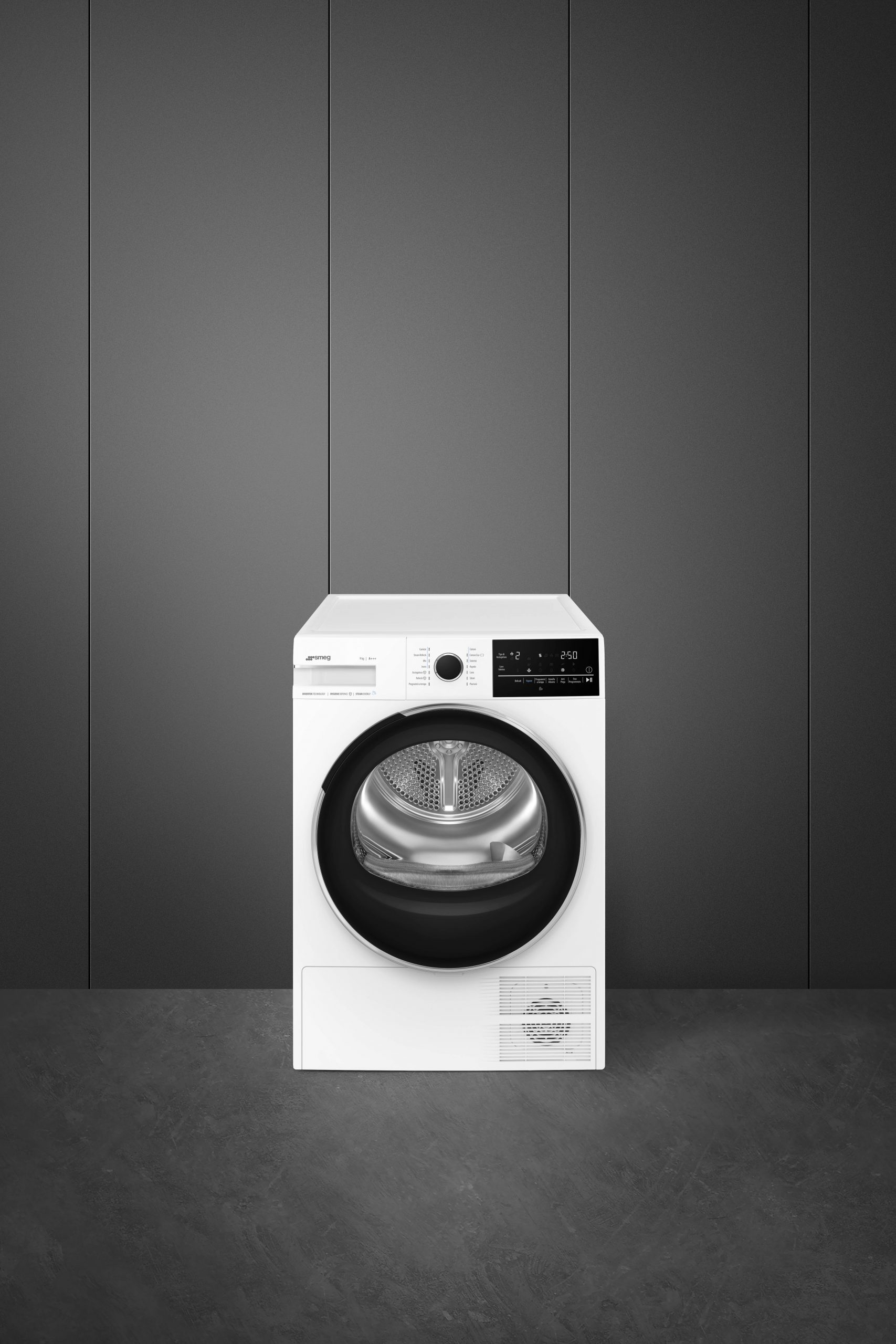 Smeg DNEX09SEC Asciugatrice 9kg Pompa Calore Inverter Vapore