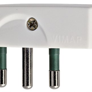 Vimar 00207B Spina 2P T 16A SPA17 90 Gradi Bianco