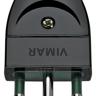 VIMAR 00202 Spina 2PT 16A S17 Assiale Nero
