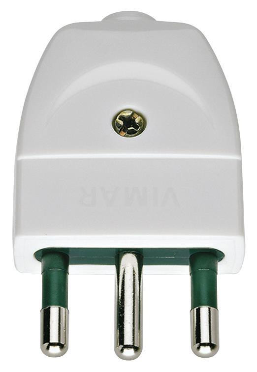Vimar 00202B Spina 2P T 16A S17 Assiale Bianco