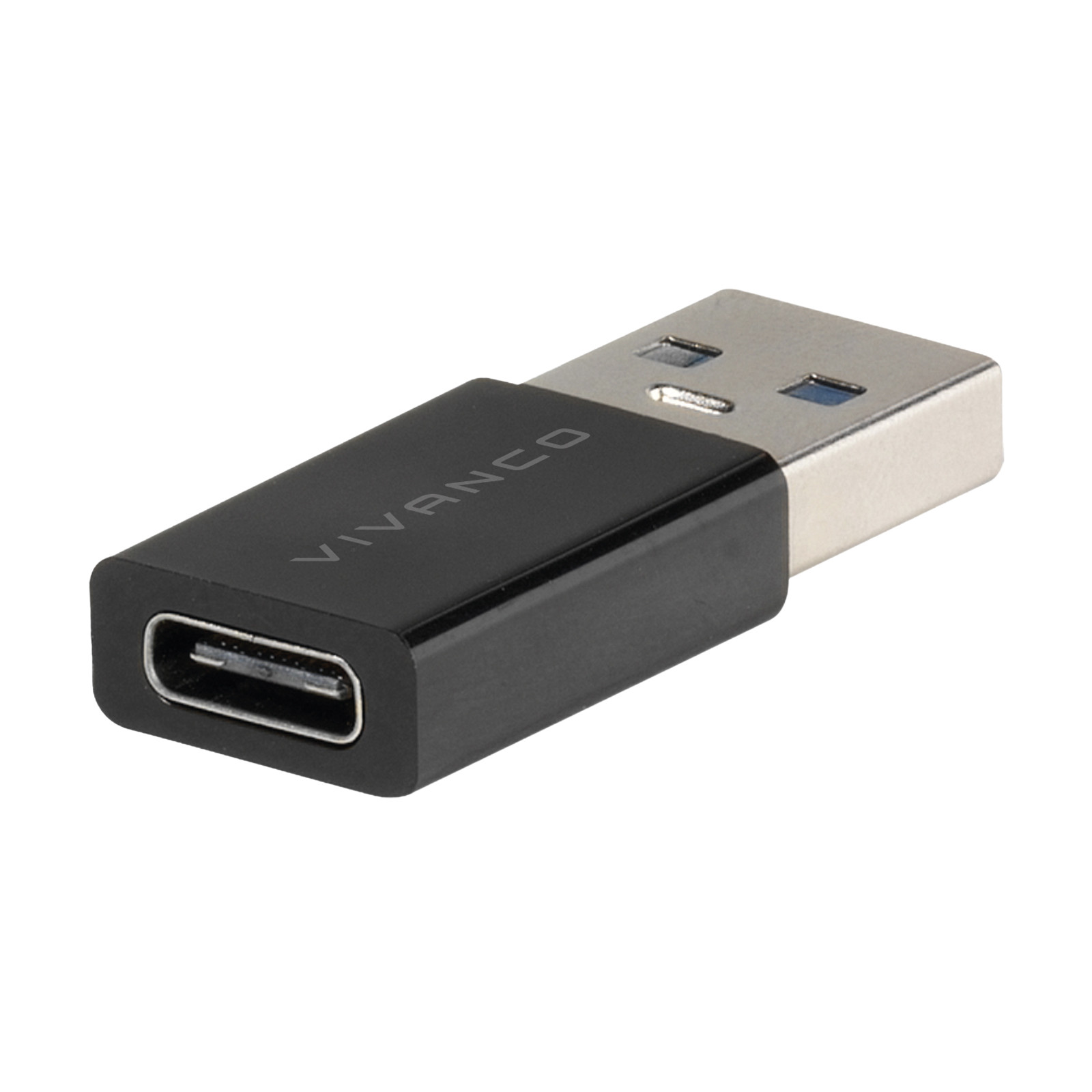 Vivanco VVUSBADA31ACK Adattatore USB-A USB-C 3 1 M-F Nero - immagine 2